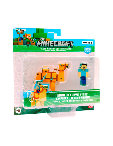 Minecraft Figura y Animal con Movimiento