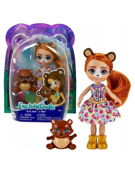 Enchantimals Figura Bexie Bear y Bidie