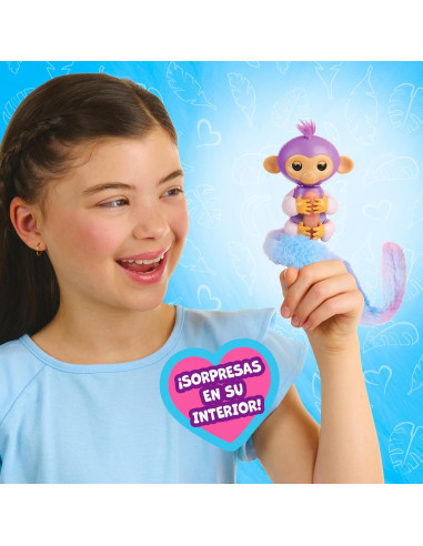 Fingerlings Colas Sorpresa Mono, peina su...