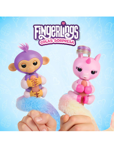 Fingerlings Colas Sorpresa Mono, peina su...