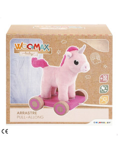 Arrastre madera & peluche unicornio +18m 2