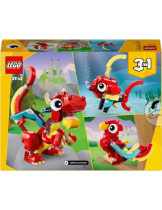 LEGO CREATOR 3 EN 1 DRAGÓN ROJO