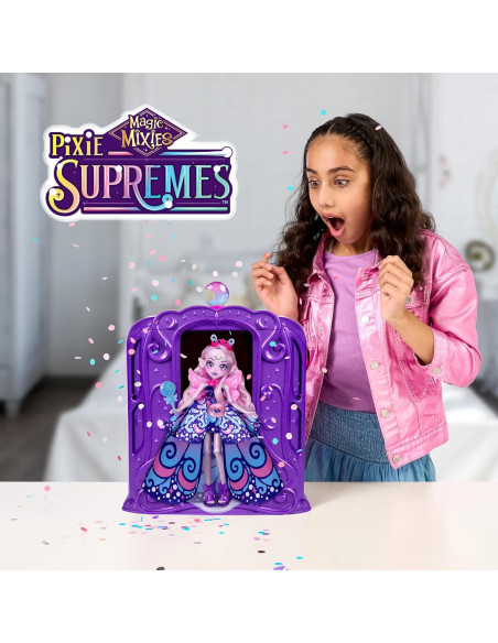 Magic Mixies Pixlings, Magic Mirror Reveal, Muñeca con Detalles y 9 Puntos de Articulación