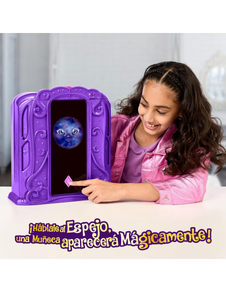 Magic Mixies Pixlings, Magic Mirror Reveal, Muñeca con Detalles y 9 Puntos de Articulación