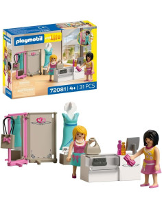 PLAYMOBIL MyLife Boutique de Moda | 2 Figuras con maniquí...
