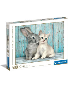 Puzzle 500 Gato Y Conejo