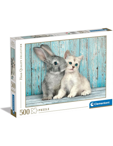 Puzzle 500 Gato Y Conejo