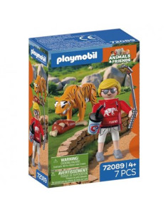 Playmobil Animals & Friends Zoo: Tigre y visitante