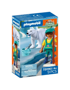 Playmobil Zoo Oso Polar y Cuidador 2