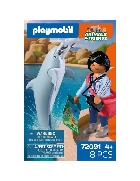 Playmobil Zoo Delfin y Visitante