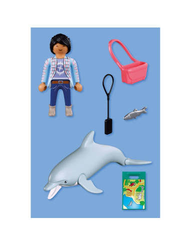 Playmobil Zoo Delfin y Visitante