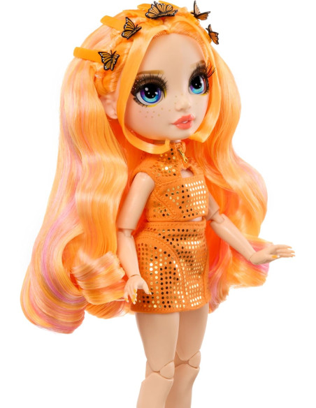 Rainbow High Style Icons Poppy - Muñeca de Moda de 28 cm con Pelo Largo que se puede Cepillar