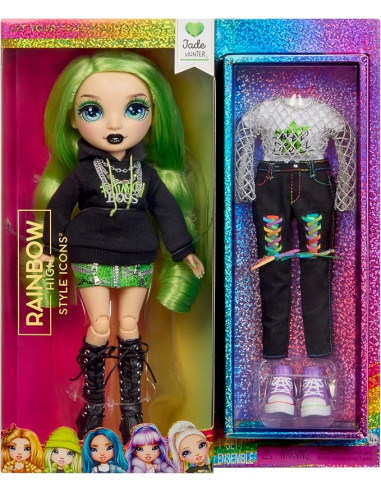 RAINBOW HIGH Style Icons Jade - Muñeca de Moda...