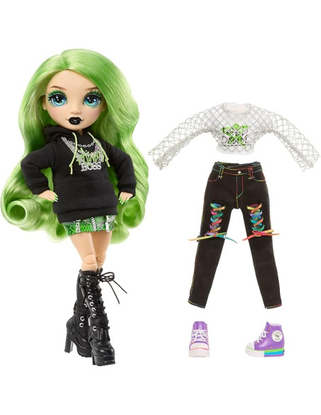 RAINBOW HIGH Style Icons Jade - Muñeca de Moda de 28 cm con Pelo Largo Que se Puede Cepillar