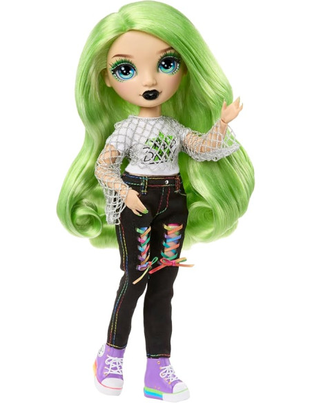 RAINBOW HIGH Style Icons Jade - Muñeca de Moda de 28 cm con Pelo Largo Que se Puede Cepillar