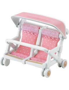 Sylvanian Families - Carrito doble de bebés 2