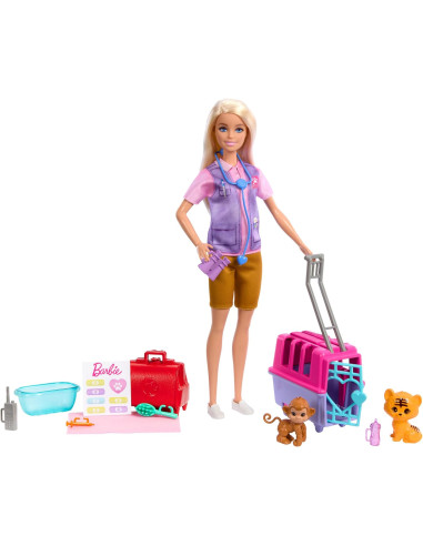 Barbie Tú puedes ser Muñeca rubia profesiones...