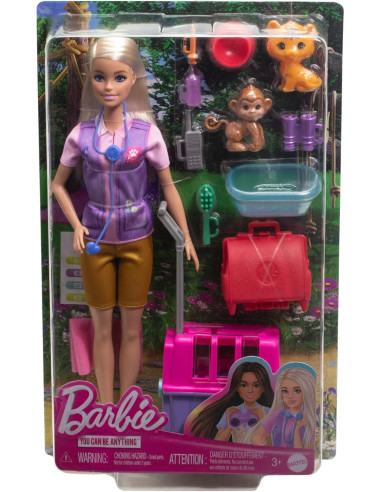 Barbie Tú puedes ser Muñeca rubia profesiones...