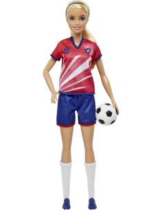 Barbie Profesiones Ken Futbolista Camiseta roja