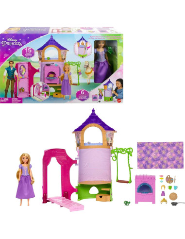 Playset Torre De Rapunzel Con Accesorios Disney...