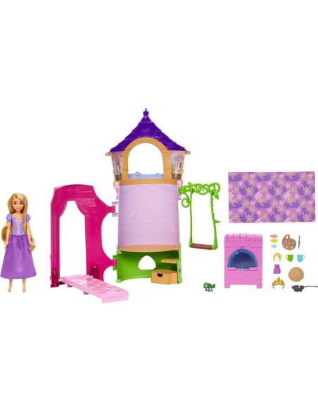 Playset Torre De Rapunzel Con Accesorios Disney Princesa
