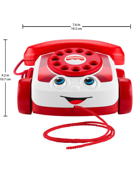 Teléfono parlanchín de juguete para bebés, Edición 80 aniversario de Mattel