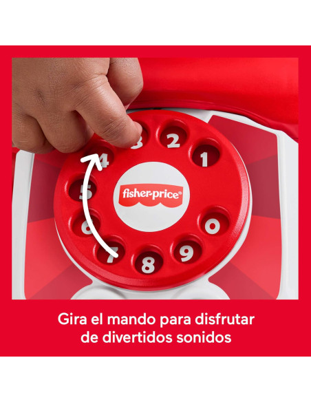 Teléfono parlanchín de juguete para bebés, Edición 80 aniversario de Mattel