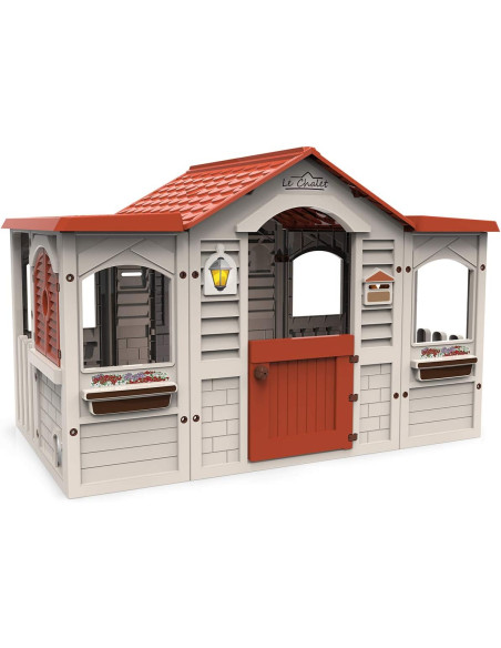 Le Chalet Gran Casita Infantil de Exterior e Interior | Casa Resistente y Duradera