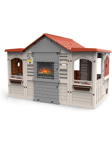 Le Chalet Gran Casita Infantil de Exterior e Interior | Casa Resistente y Duradera