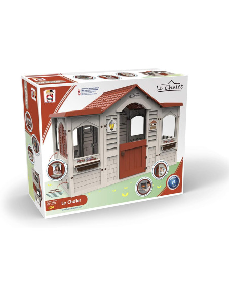 Le Chalet Gran Casita Infantil de Exterior e Interior | Casa Resistente y Duradera
