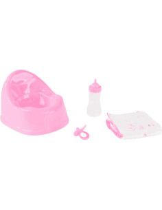Set Accesorios Bebé PequeBB con orinal, biberón y pañal (3+)