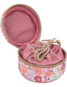 TopModel 13062 Joyero Redondo Floral en Rosa Oscuro 2