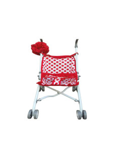 Carrito para muñeca Flamenchita lunares Rojos accesorio...