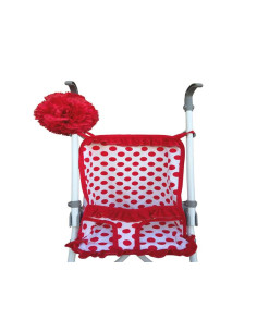 Carrito para muñeca Flamenchita lunares Rojos accesorio... 2