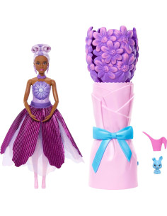 Barbie Petal Pop Muñeca perfumada con Vestido Floral...