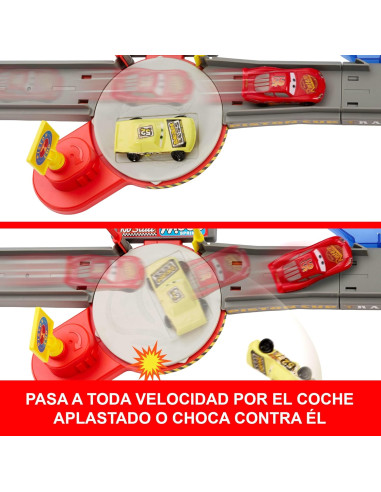 Disney y Pixar Cars Rayo Mcqueen burlón y Coche...