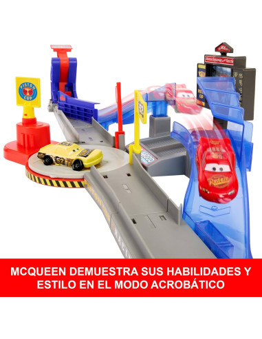 Disney y Pixar Cars Rayo Mcqueen burlón y Coche...