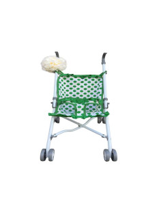 Carrito para muñeca Flamenchita lunares Verdes accesorio...