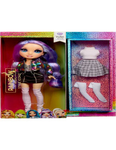 RAINBOW HIGH Style Icons Violet - Muñeca de 28 cm con...