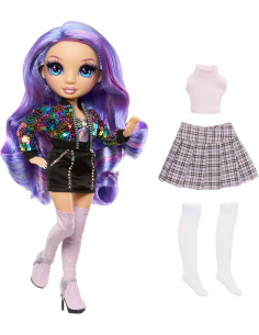 RAINBOW HIGH Style Icons Violet - Muñeca de 28 cm con... 2