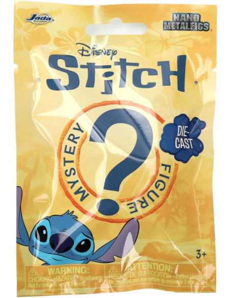 Sobre Sorpresa Nano Figura Stitch, 6 Surtidos W3, Figuras coleccionables de Metal 4 cm