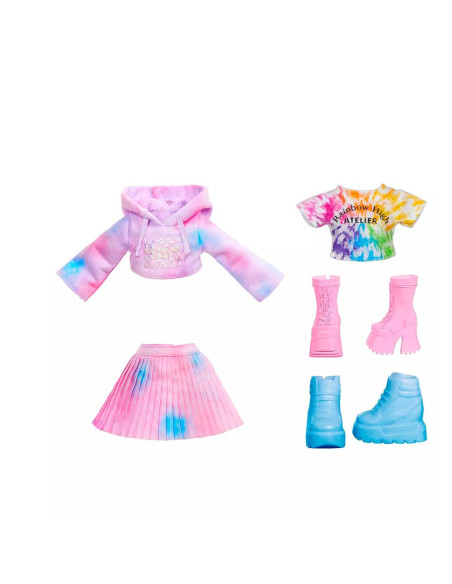 RAINBOW HIGH Watercolour & Create DIY Purple Eyes Muñeca de Moda con Acuarelas Lavables