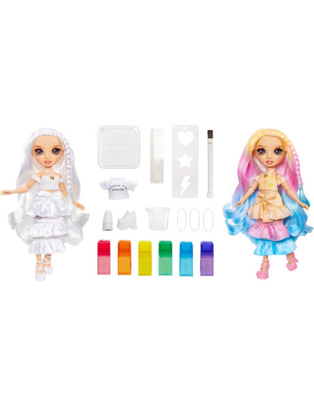 RAINBOW HIGH Watercolour & Create DIY  Brown Eyes Muñeca de Moda con Acuarelas Lavables