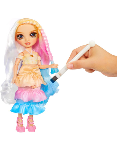 RAINBOW HIGH Watercolour & Create DIY  Brown Eyes Muñeca de Moda con Acuarelas Lavables