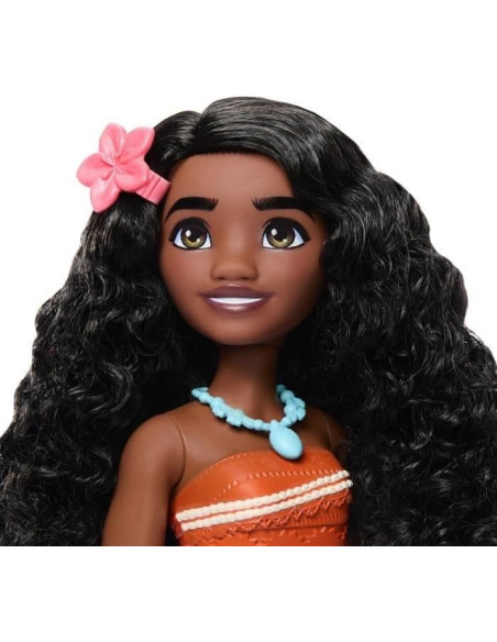Vaiana ¡La muñeca Moana del set Disney Princess Ocean Friends admira las maravillas del mar!