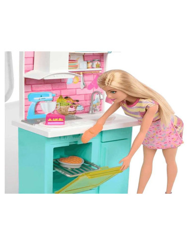 Barbie Horneando Pastel de Cumpleaños set...