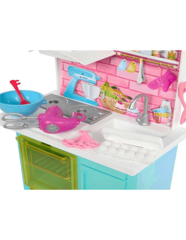 Barbie Horneando Pastel de Cumpleaños set...