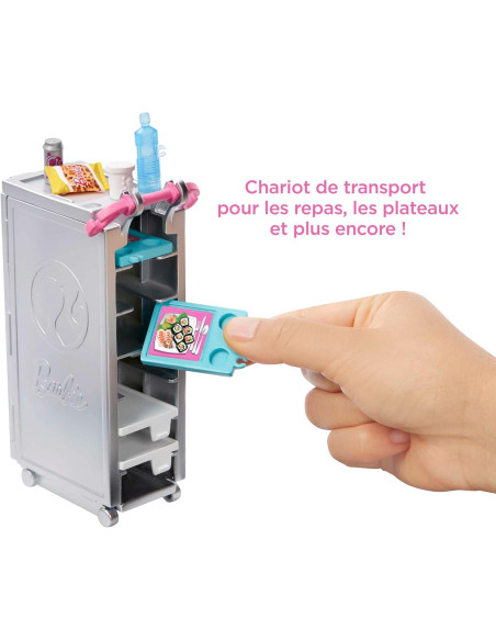 Barbie Avión de Tus sueños, avión de Juguete con Accesorios para muñecas
