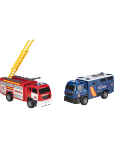 Motor Planet City Service Camión Policía o Bombero