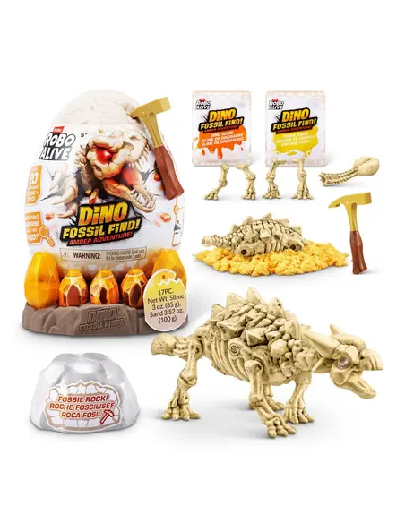 Robo alive - Hallazgo de Fosiles de Dinosaurios - Aventura en Ámbar